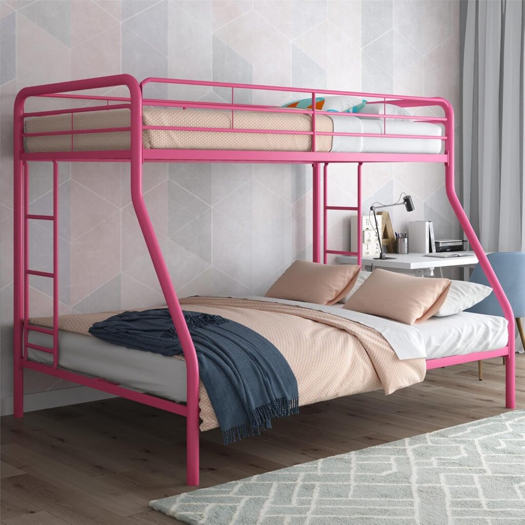 Dusty Metal Bunk Bed Frame with ladder