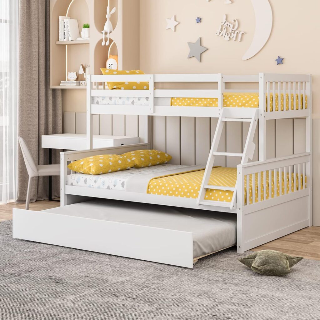 Bunk Bed Twin Over Full Size with Ladder