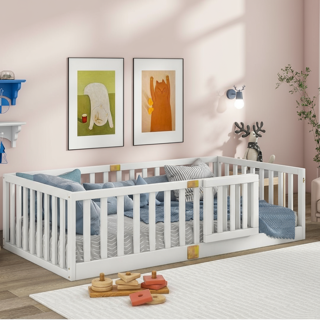 twin Montessori floor bed