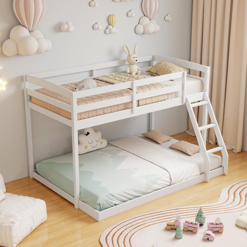 Bunk Bed Twin Over Full Size with Ladder