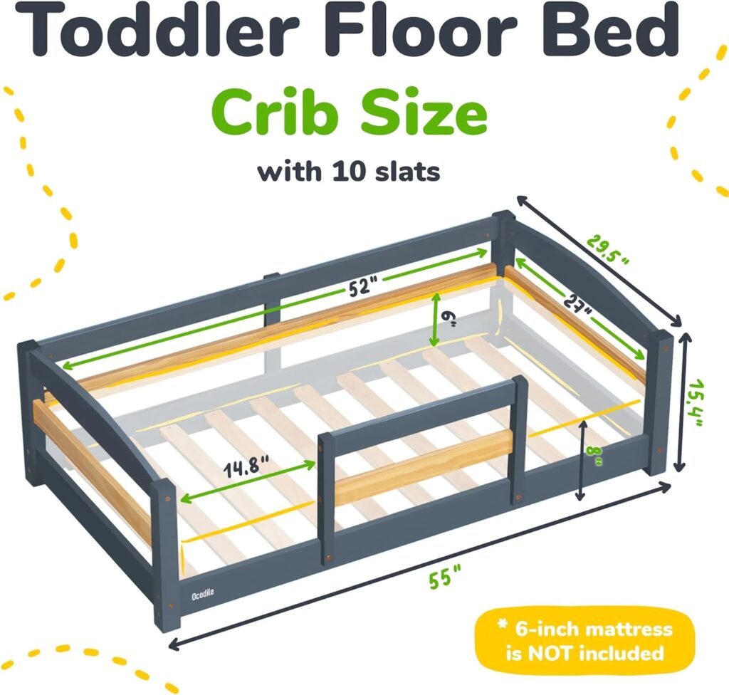 twin Montessori floor bed